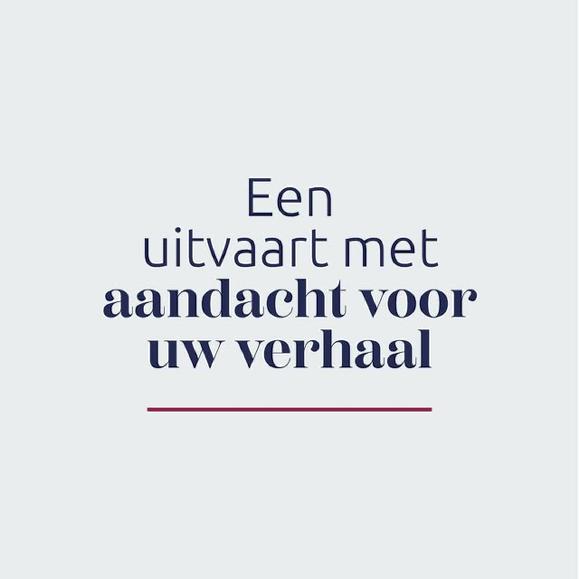 Photo by Stoppelenburg Uitvaart on November 25, 2025. May be an image of poster and text that says 'Een uitvaart met aandacht voor uw verhaal'.